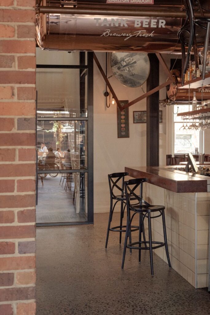 American Hotel Echuca Downstairs Bar Carlton Draught Tank